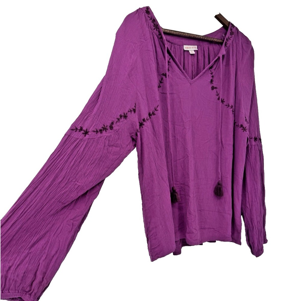 Knox Rose Boho Prairie Pullover Embroider Hippie Witchy Fairy cottage whimsigoth